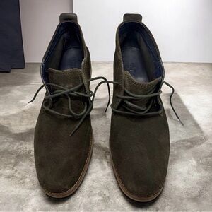 Cole Haan Men's Olive Suede Chukka Boots